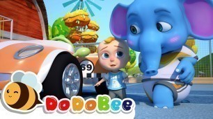 'Wheels on the Bus | DoDoBee Nursery Rhymes & Kids Song'