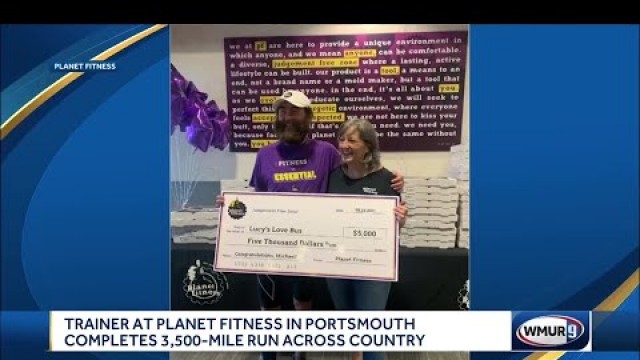 'Fitness trainer completes 3,500-mile run to benefit two charities'