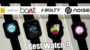'Best Budget Smartwatch Under Rs3000 | Realme Vs Fire Boltt Vs Noise Vs Boat | Full Comparison