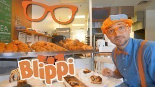 'Learning Food For Children With Blippi | Blippi Bakery | Educational Videos For Kids'