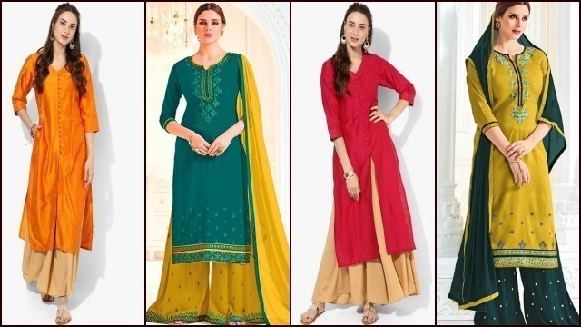 'New Fashion Palazzo Suits HQ Images 2019 Latest Design Palazzo Pants Salwar Kameez HD Photos'