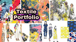 'Fashion Portfolio डेकोरेशन ideas/How to decorate your textile portfolio /fashion portfolio examples'