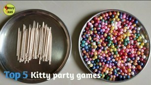 '#5 Kitty party games #Thermocol & toothpick games#kids games#one minute games'