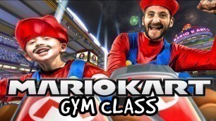 'Kids Workout! MARIO KART GYM CLASS! Real-Life VIDEO GAME! Kids Workout Videos, DANCE, & P.E. FUN!'