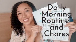 'HOMESCHOOL MORNING SCHEDULE // KIDS DAILY MORNING ROUTINE & CHORES// LARGE FAMILY Schedule & Charts'