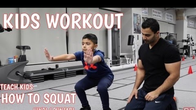 'KIDS Workout: SQUATS for Kids! (Hindi / Punjabi)'