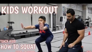 'KIDS Workout: SQUATS for Kids! (Hindi / Punjabi)'