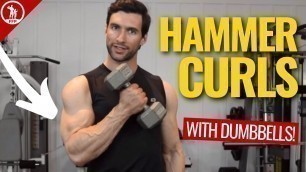 'Hammer Curls With Dumbbells [3 Form Tips For BIG GAINS]'