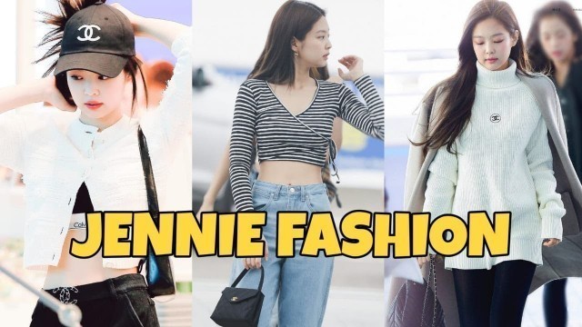 'BLACKPINK JENNIE AIRPORT FASHION 2019'