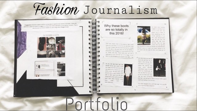 'Example of a Fashion Journalism Portfolio'