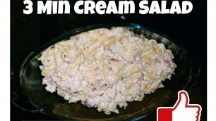'3 Min Easy Delicious Cream Salad Recipe|by Kids Cooking With Meena'
