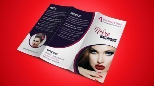 'Fashion & Beauty Trifold Brochure Design - Photoshop Tutorial'