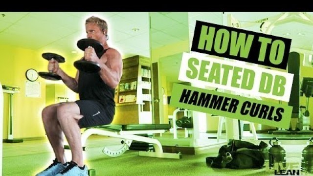 'How To Do SEATED DUMBBELL HAMMER CURLS | Exercise Demonstration Video and Guide'