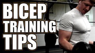 'BICEP TRAINING TIPS - HOW TO GET BIGGER ARMS'