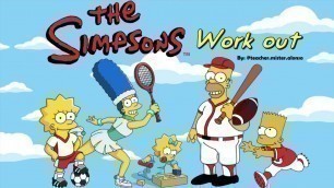 'The Simpsons Work Out / Kids workout video /PE At Home | Open Physed / PE Distance Learning At Home'