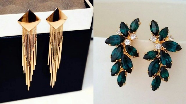 'New Party Wear Western Earrings || Latest Designs In Heavy Earrings || FASHION WORLD'