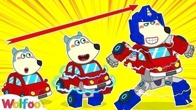 'Wolfoo Becomes Transformers - Funny Stories About Toys | Wolfoo Channel Kids Cartoon'