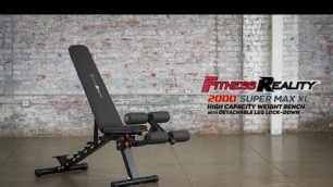 '2806 - Fitness Reality 2000 Super Max XL High Capacity Weight Bench with Detachable Leg Lock Down'