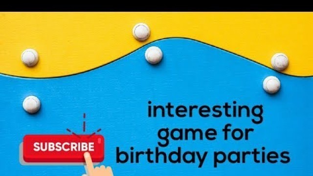 'Fun games for birthday party kids/// kitty party game'