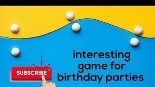 'Fun games for birthday party kids/// kitty party game'