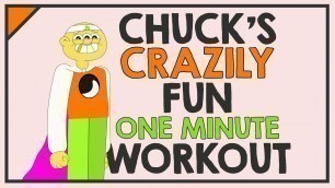 'Chuck\'s CRAZILY Fun One Minute Workout (CORONA VIRUS EXERCISE VIDEO) for kids and families!'