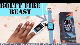 'Boltt | Fire Boltt Beast | Deep-Down Review | Accuracy test vs Oxymeter | Display test #Techpoke'
