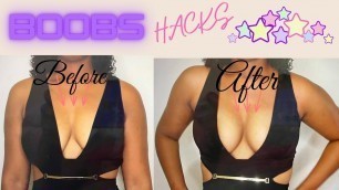 'how I tape my boobs for different blouses!'