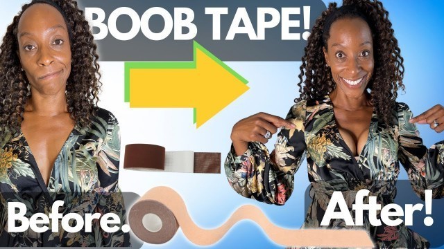 'Boob Tape, Does It Work? | The Best Solution for Plunging Necklines! |'