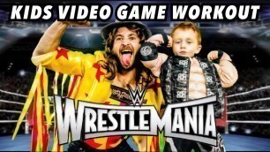 'Kids Workout! WWE WRESTLEMANIA! Real-Life VIDEO GAME! Kids Workout Videos, DANCE, FITNESS, & TOYS!'