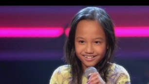'Amy sings \'Keep Bleeding\' by Leona Lewis - The Voice Kids - The Blind Auditions'