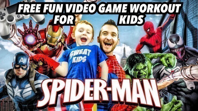 'Kids Workout! SPIDERMAN! Real-Life VIDEO GAME! Kids Workout Videos, DANCE, FITNESS, & Kids EXERCISE!'
