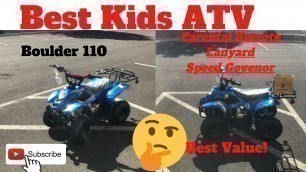 Best Kids ATV Value TaoTao Boulder 110 4Wheeler Review In Blue