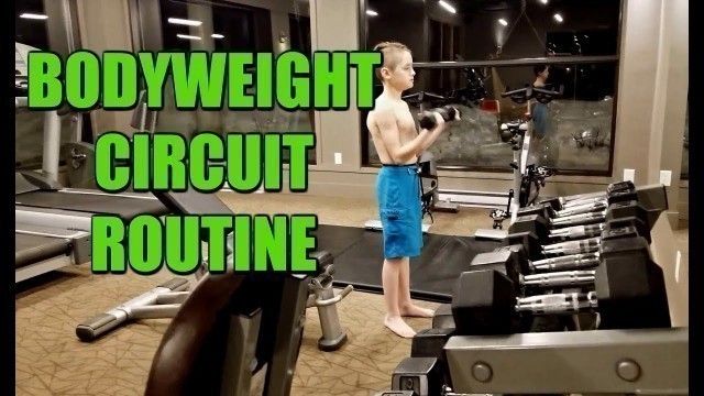 'Kids Circuit Routine | 5 Bodyweight Exercises | Kids Fitness | BJJ | Muay Thai | MMA'