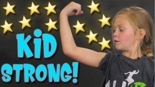'TOP 5 Easy Exercises for Kids to Get STRONGER (FUN FITNESS)'