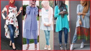 'kashmiri Kurti Design | Hijab Girls Fashion | Modest Fashion| Long Shirt Dress fashion'