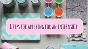 'FASHION INTERNSHIP: 6 TIPS ON HOW TO APPLY FOR ONE!'