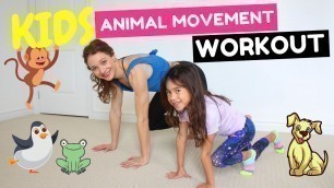'KIDS WORKOUT | Animal Movement Exercise for Kids (10 MINUTES)'