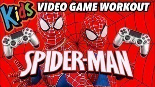 'Kids Workout! SPIDERMAN & SPIDER KID! Real-Life VIDEO GAME! Kids Workout Videos, DANCE & FITNESS!'