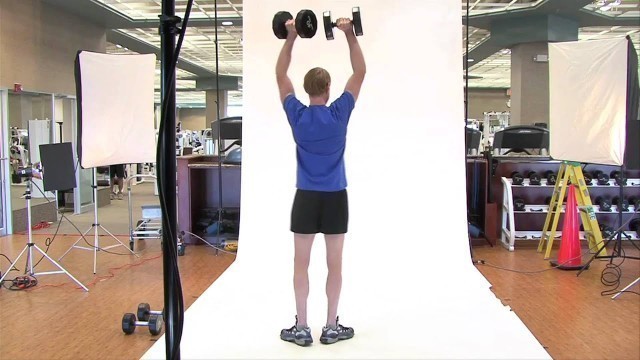 'Dumbbell Hammer Curls to Overhead Presses to Full Circle'