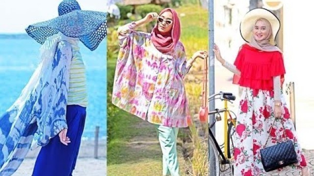 'Casual Hijab Fashion Style for Summer By Dian Pelangi - ملابس صيفية أنيقة للمحجبات بألوان زاهية'