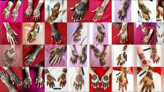 'very beautiful arabic new fashion stylish mehndi design | easy back  hand mehndi design collection'