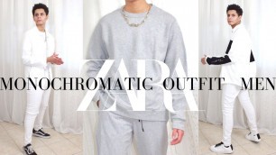 'MONOCHROMATIC OUTFIT MEN | Monochromatic LookBook Winter Spring | Zara Man | Men’s Fashion 2021 Ep 1'
