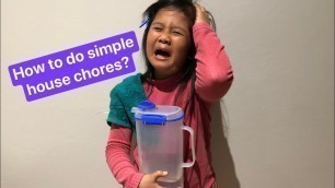 'HOW TO DO SIMPLE HOUSE CHORES? with a twist 