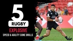 '5 Explosive Rugby Speed & Agility Cone Drills to get FASTER | The Rugby Speed Coach'