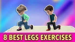'Kids Workout: 8 Best Legs Exercises At Home'