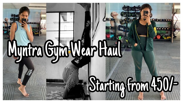 'Myntra Gym Wear Haul | Sports Bras, Yoga Pants,T-Shirts | Mynta Haul | Nayalooks | Navya Varma'