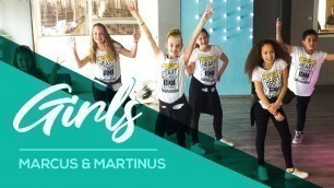 'Girls - Marcus & Martinus ft Madcon - Easy Kids Fitness Dance - Warming-up Choreography'