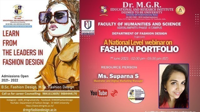 'National Webinar on the topic “ Fashion Portfolio”'