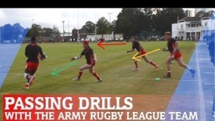 'RUGBY LEAGUE PASSING DRILLS'
