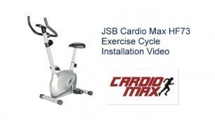'How to Install JSB Cardio Max HF73 Magnetic Upright Bike Fitness Exercise Cycle'